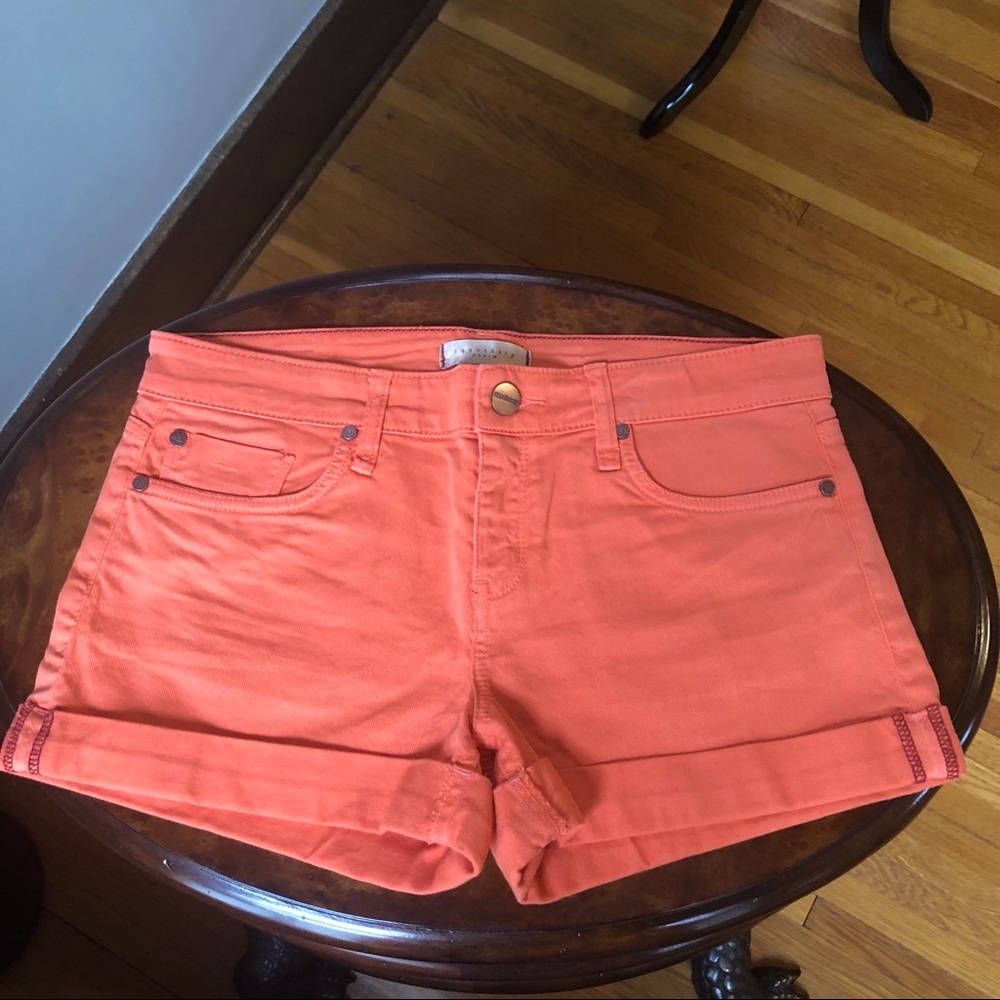 Sanctuary Denim Perfect Fit Shorts Orange 27